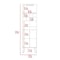 Tuhome Manhattan L Bar Cabinet, Eight Built-in Wine Rack, Two Cabinets With Single Door, Black BLW6474 - alternate 6